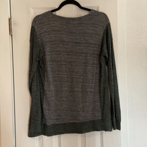 Madewell color lock oversized long sleeve tee viscose size XS - Picture 4 of 4